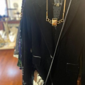 Gold plated handmade geometric pendent necklace